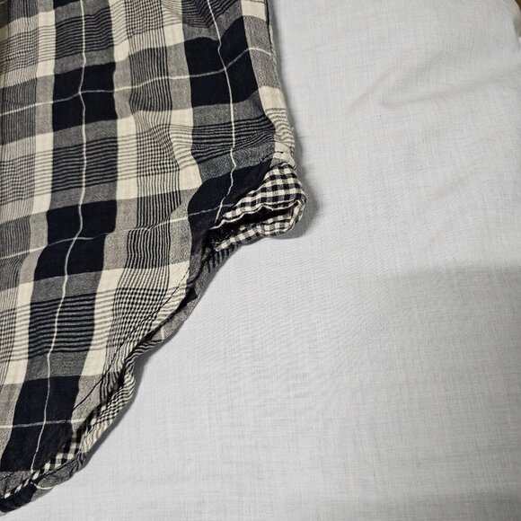 Anthropologie Pilcro The Bo Plaid Relaxed Top Blouse Shirt Size M/L - Picture 15 of 16